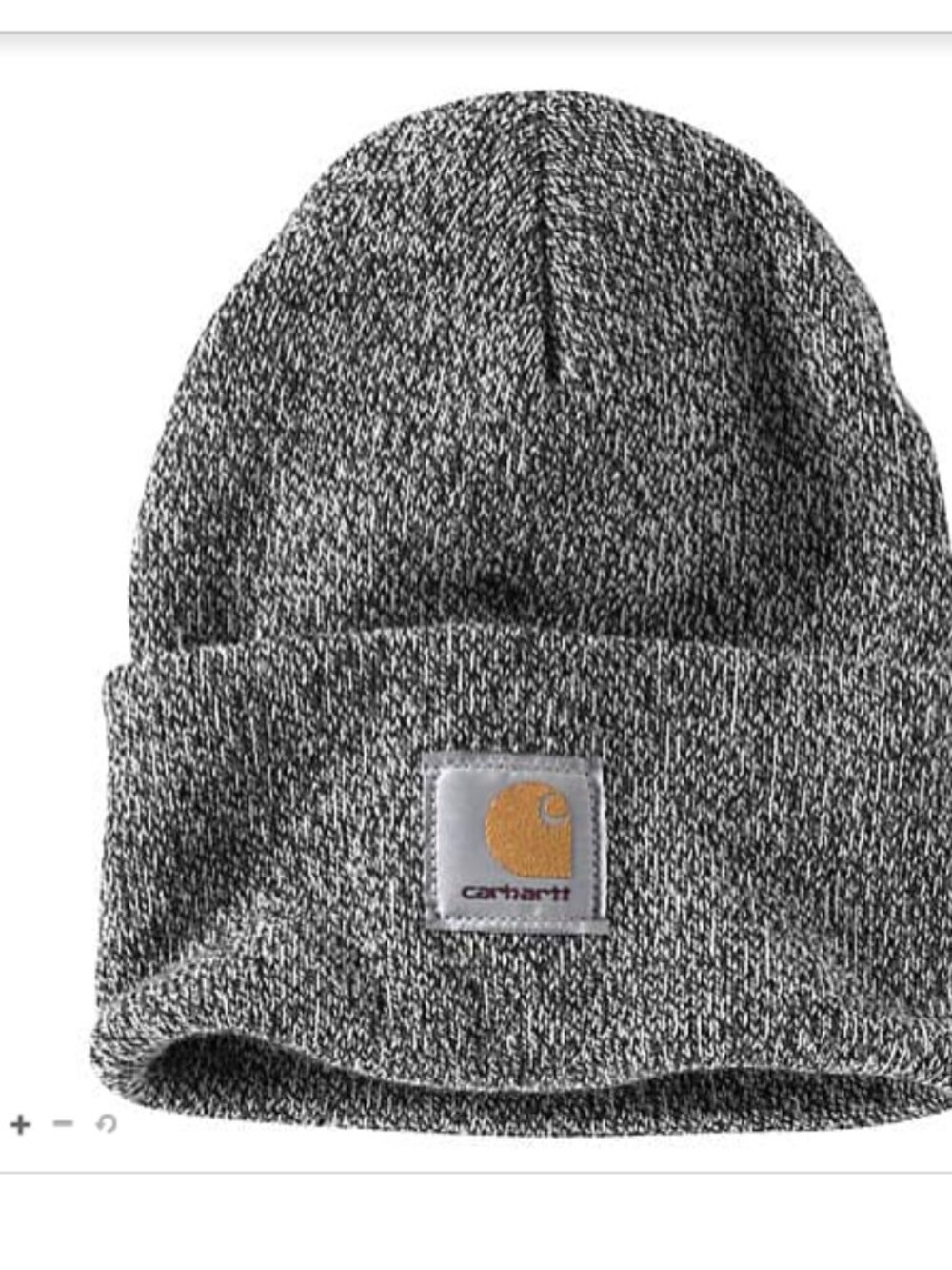 Carhartt Iconic A18 Watch Cap Beanie Black/White